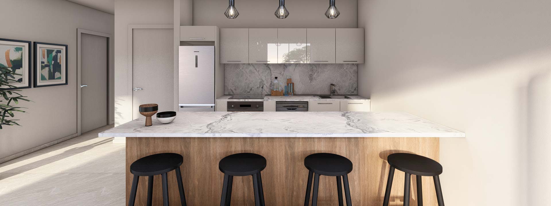 Breeze Residences 202 Kitchen 3