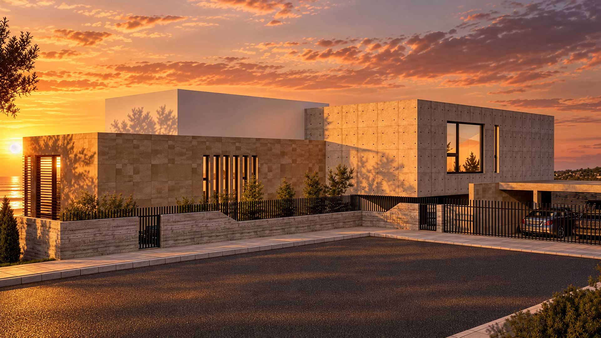 garage entrance view