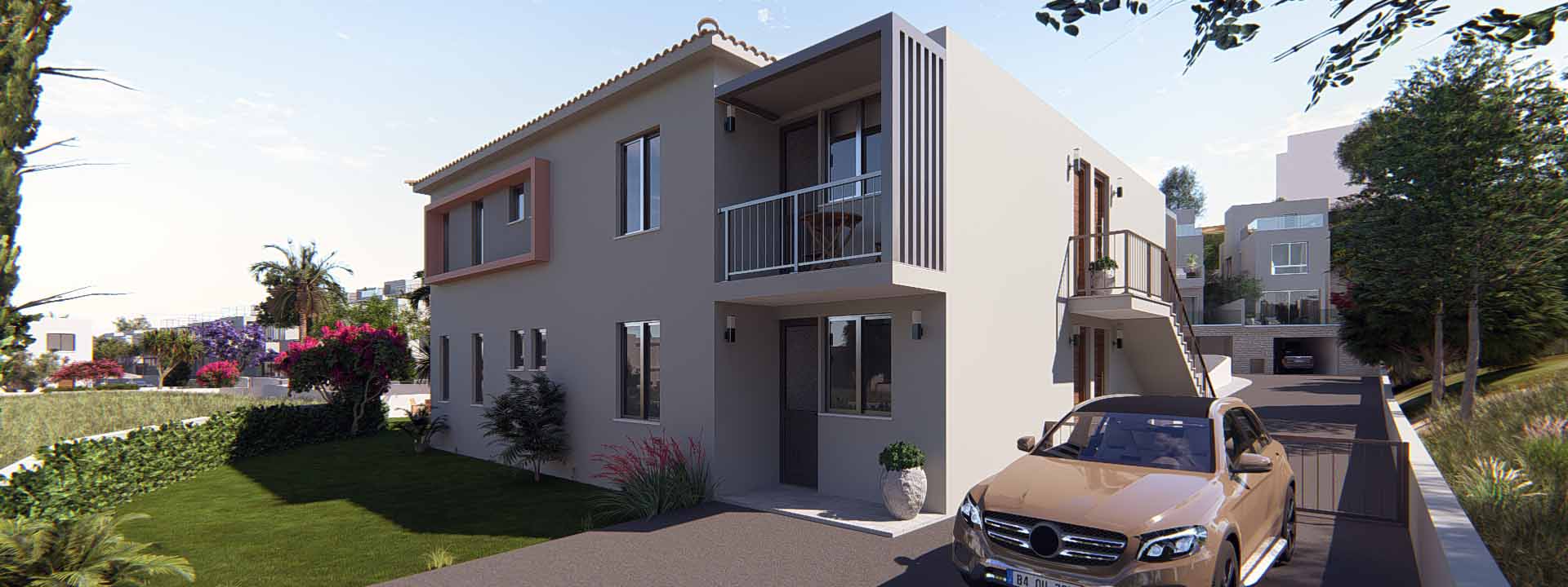 Mieszkanie 2 pokoi 92 m² Pafos, Cyprus